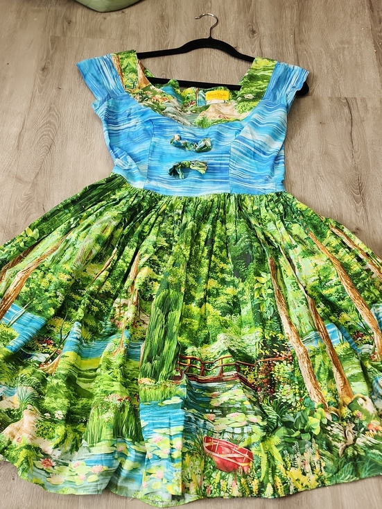 Bernie Dexter Dresses & Skirts - Bernie Dexter Lake Squirrl Mushroom Fit-and-Flare Dress